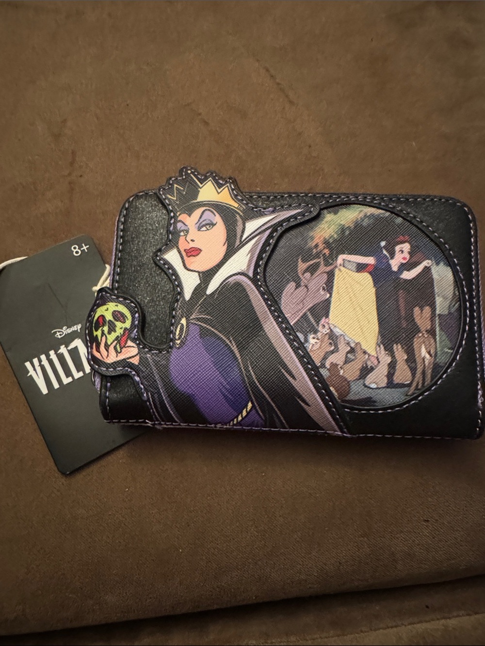 Loungefly Disney Evil Queen Wallet in Black and Purple
